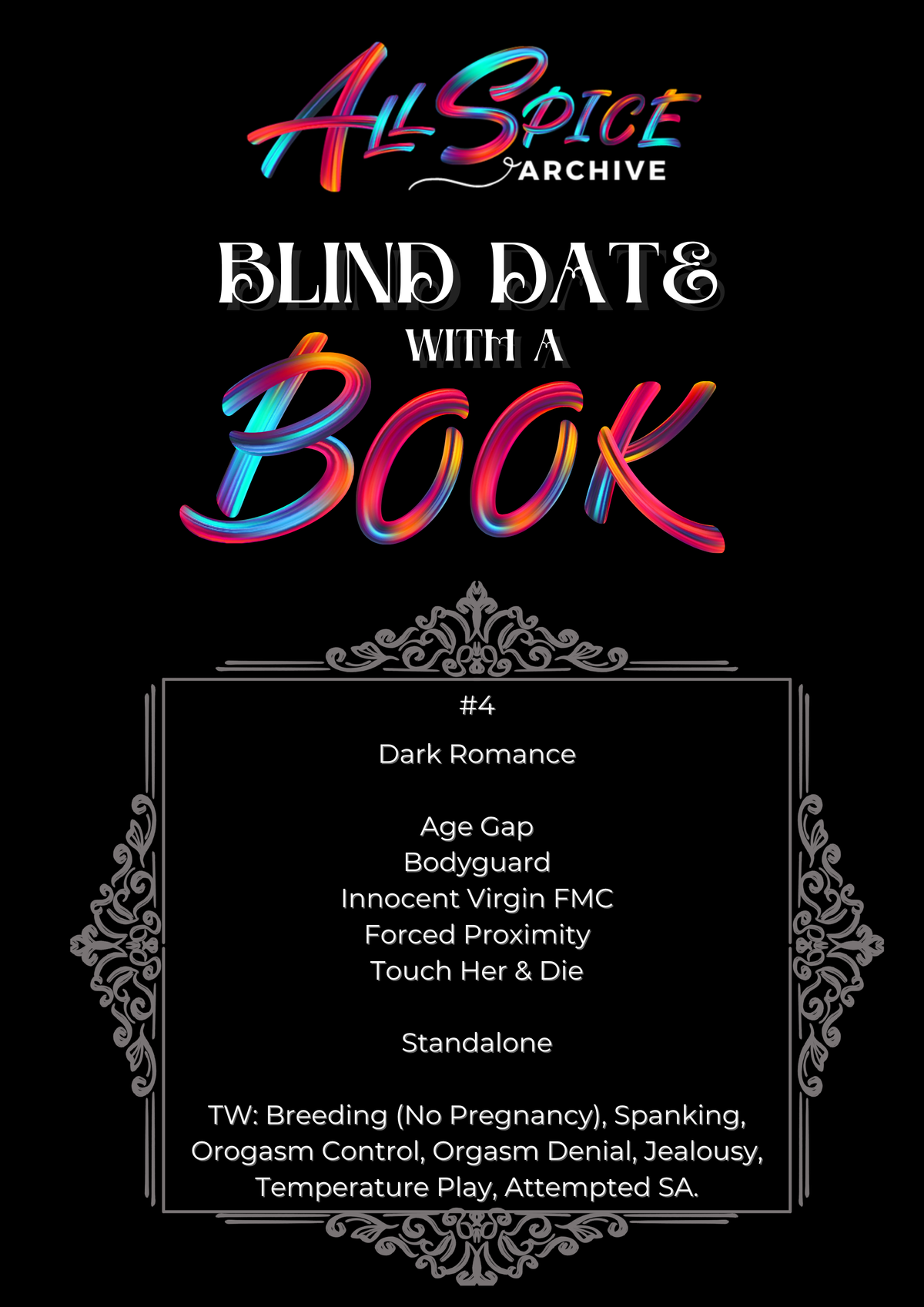 Dark Romance #4 | Blind Date with a Book