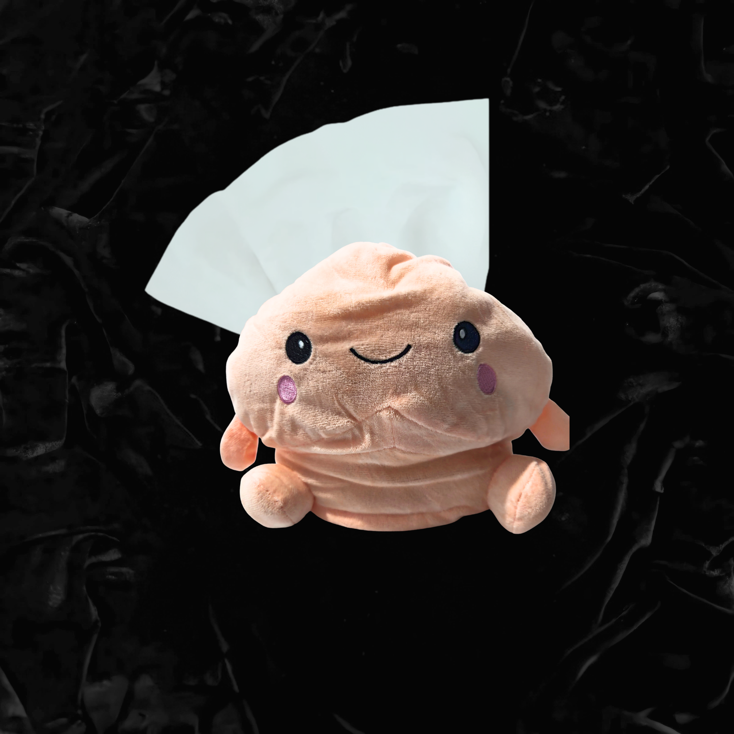 Plush Happy Penis Tissue Holder | Brown & Cream
