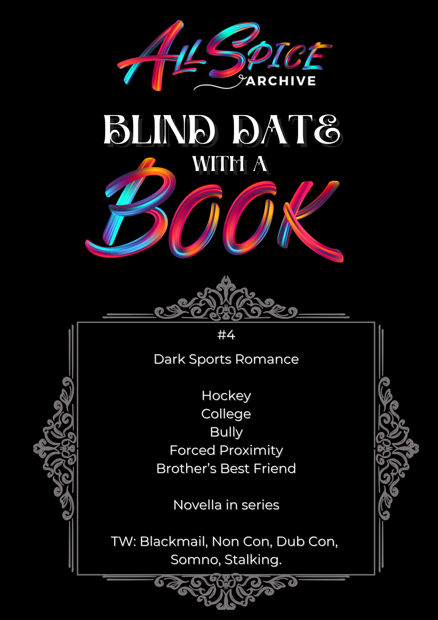 Dark Sports Romance #4 | Blind Date with a Book
