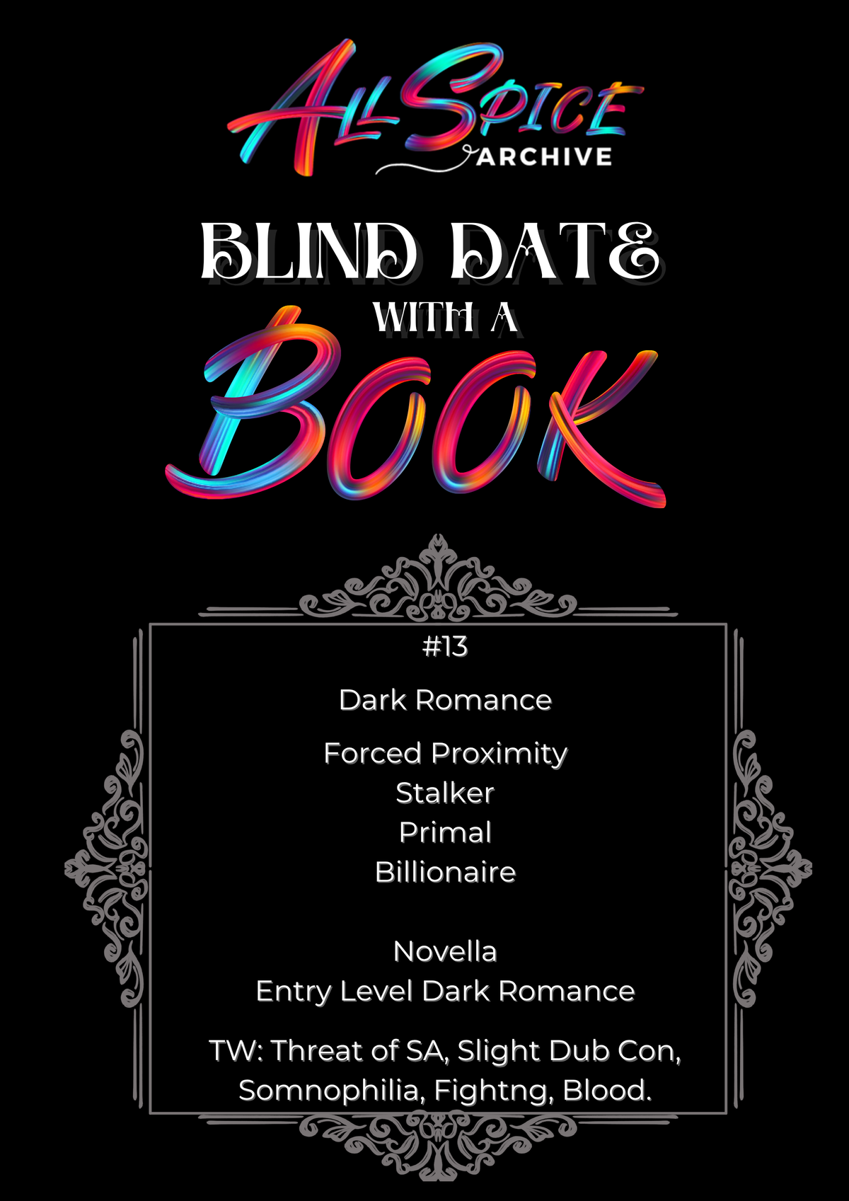 Dark Romance #13 | Blind Date with a Book