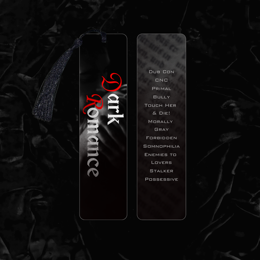 Dark Romance | Double Sided Metal Bookmark