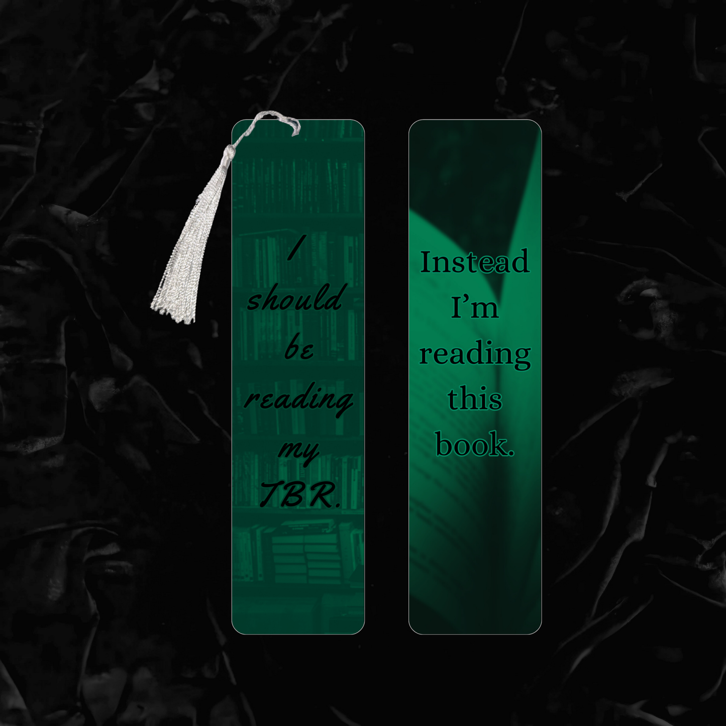 TBR | Double Sided Metal Bookmark