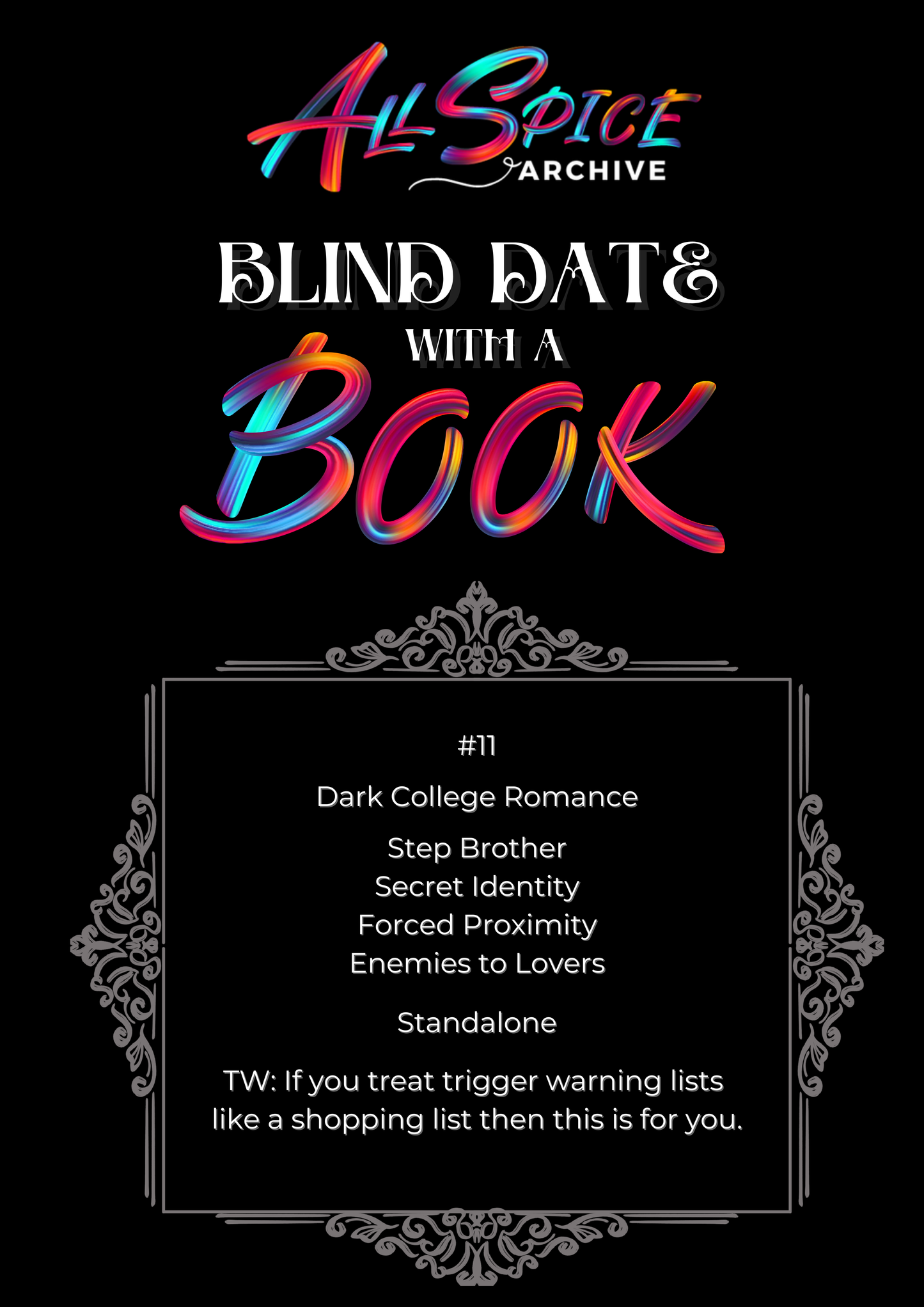 Dark College Romance #11 | Blind Date with a Book