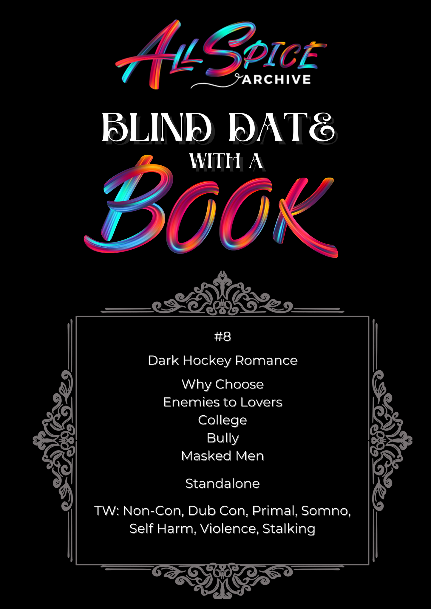 Dark Hockey Romance #8 | Blind Date with a Book